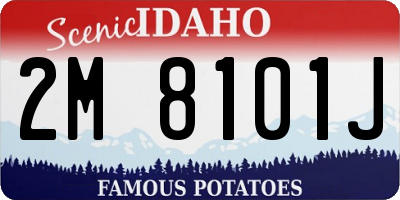 ID license plate 2M8101J