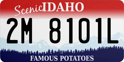 ID license plate 2M8101L