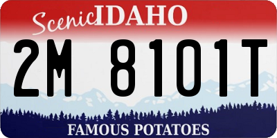 ID license plate 2M8101T