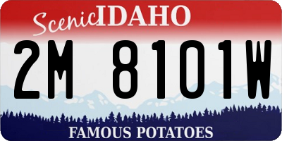 ID license plate 2M8101W