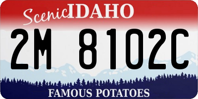 ID license plate 2M8102C