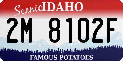 ID license plate 2M8102F