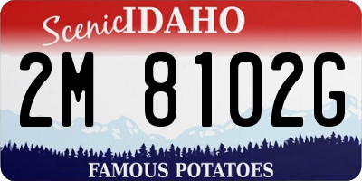 ID license plate 2M8102G
