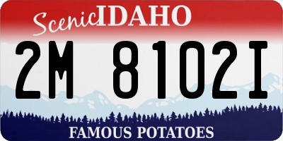 ID license plate 2M8102I