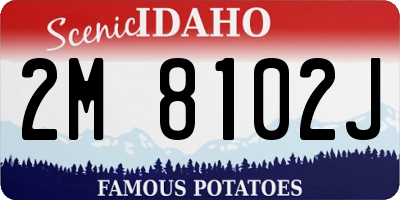ID license plate 2M8102J