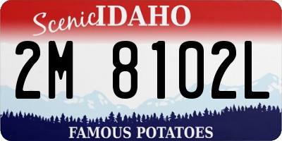 ID license plate 2M8102L