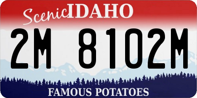 ID license plate 2M8102M