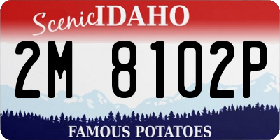 ID license plate 2M8102P