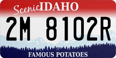 ID license plate 2M8102R
