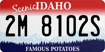 ID license plate 2M8102S