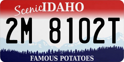 ID license plate 2M8102T
