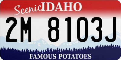 ID license plate 2M8103J