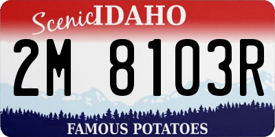 ID license plate 2M8103R