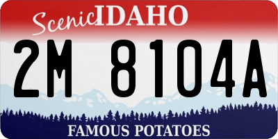 ID license plate 2M8104A