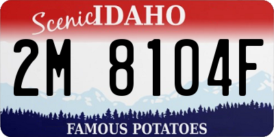 ID license plate 2M8104F
