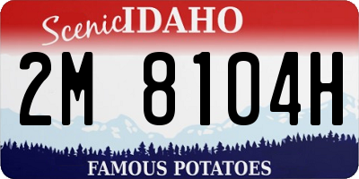 ID license plate 2M8104H