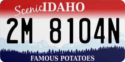 ID license plate 2M8104N