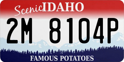 ID license plate 2M8104P