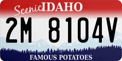 ID license plate 2M8104V