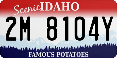 ID license plate 2M8104Y