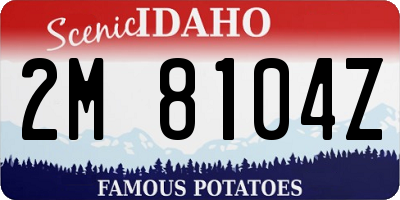 ID license plate 2M8104Z