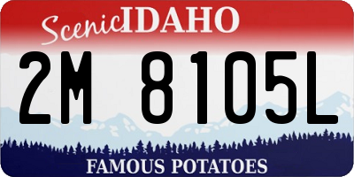 ID license plate 2M8105L