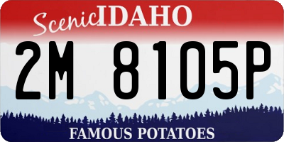 ID license plate 2M8105P