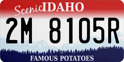 ID license plate 2M8105R
