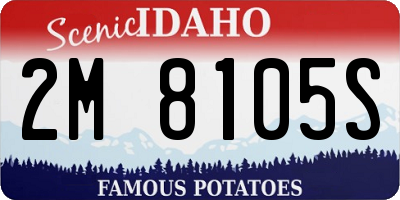 ID license plate 2M8105S
