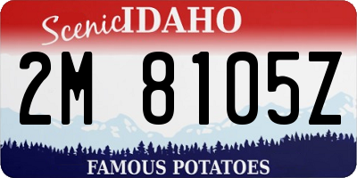 ID license plate 2M8105Z