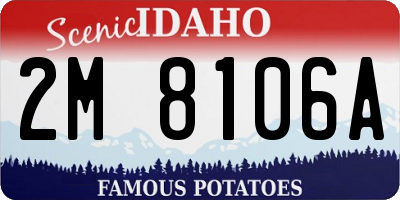 ID license plate 2M8106A