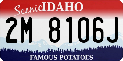 ID license plate 2M8106J
