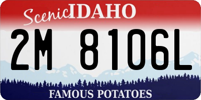 ID license plate 2M8106L