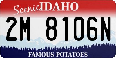 ID license plate 2M8106N