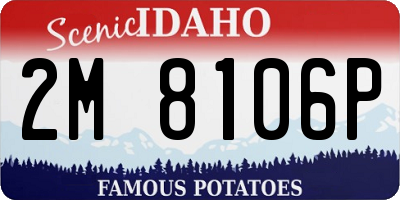 ID license plate 2M8106P