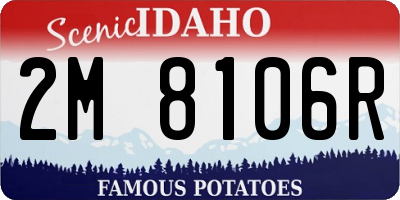 ID license plate 2M8106R