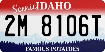 ID license plate 2M8106T