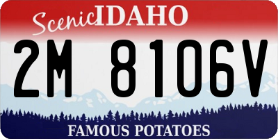 ID license plate 2M8106V