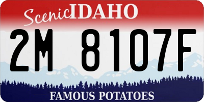 ID license plate 2M8107F