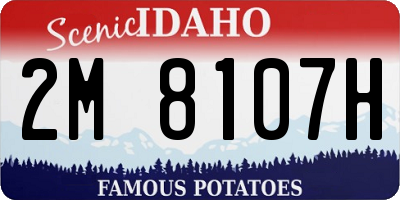 ID license plate 2M8107H