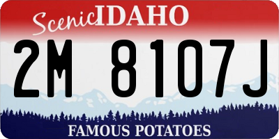 ID license plate 2M8107J