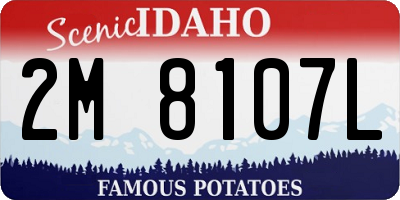 ID license plate 2M8107L