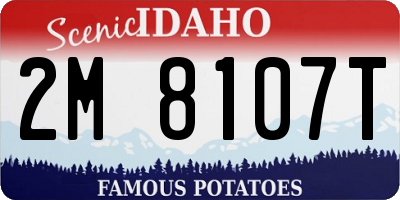 ID license plate 2M8107T