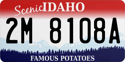 ID license plate 2M8108A