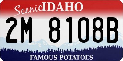ID license plate 2M8108B