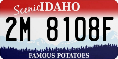 ID license plate 2M8108F