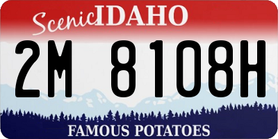 ID license plate 2M8108H