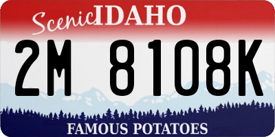 ID license plate 2M8108K