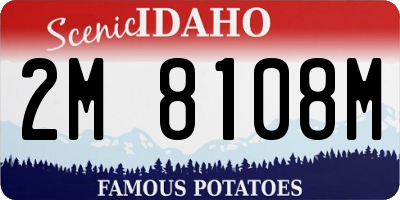 ID license plate 2M8108M