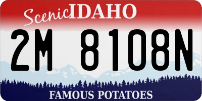 ID license plate 2M8108N